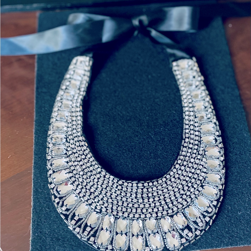 “I.N.C.” Rhinestones Necklace/Collar.
